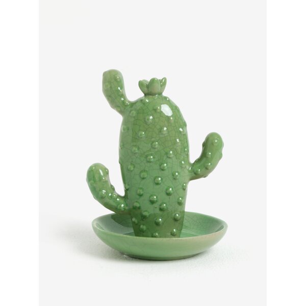 Suport de bijuterii verde in forma de cactus SIFCON