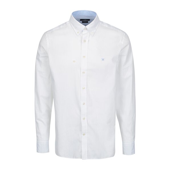 Camasa alba slim fit cu guler button down - London Oxford