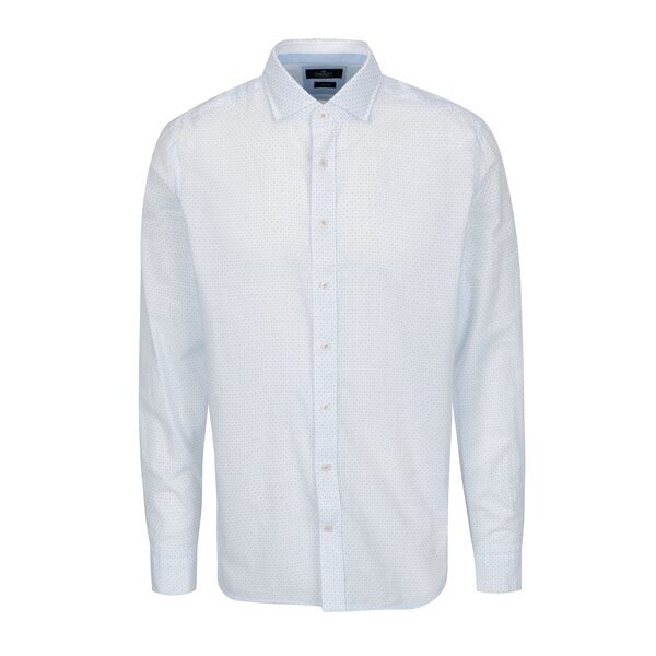 Camasa alba slim fit cu print discret - Hackett London Diddy