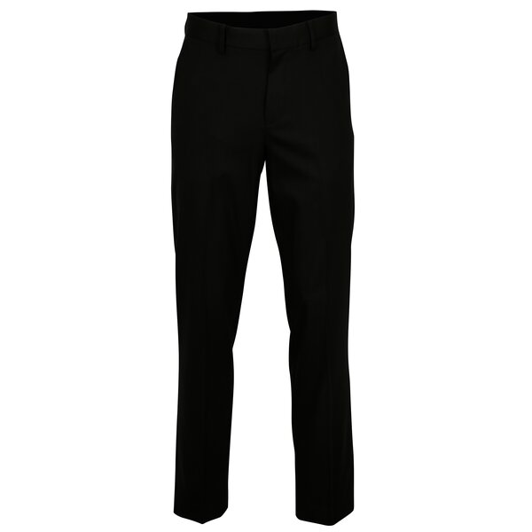 Pantaloni negri regular fit cu buzunare - Burton Menswear London