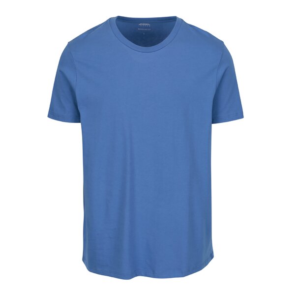 Tricou basic albastru regular fit - Burton Menswear London