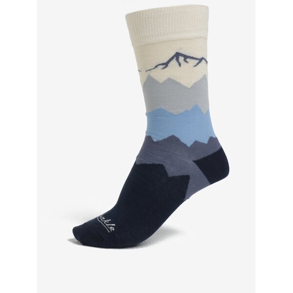 Sosete unisex bleumarin cu peisaj montan - Fusakle Kriváň