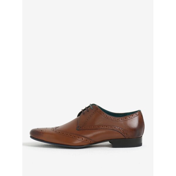 Pantofi brogue maro din piele naturala pentru barbati - Ted Baker Hosei