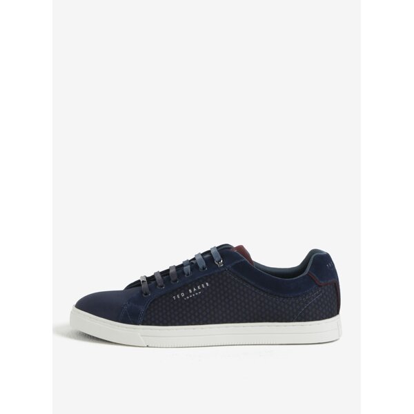 Pantofi sport bleumarin cu detalii din piele intoarsa pentru barbati - Ted Baker Sarpio