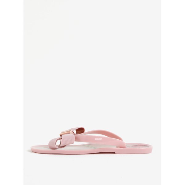 Papuci flip flop roz cu funda frontala Ted Baker Susziep