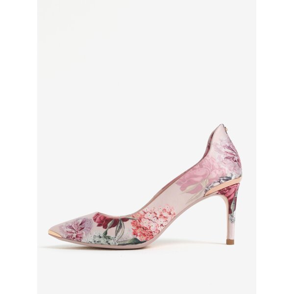 Pantofi stiletto roz pal cu print floral - Ted Baker Vyixynp 2