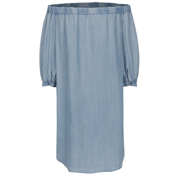 Rochie din denim albastra cu maneci 3/4 - ONLY Janice