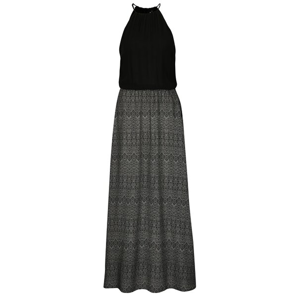 Rochie maxi neagra cu print geometric Rip Curl