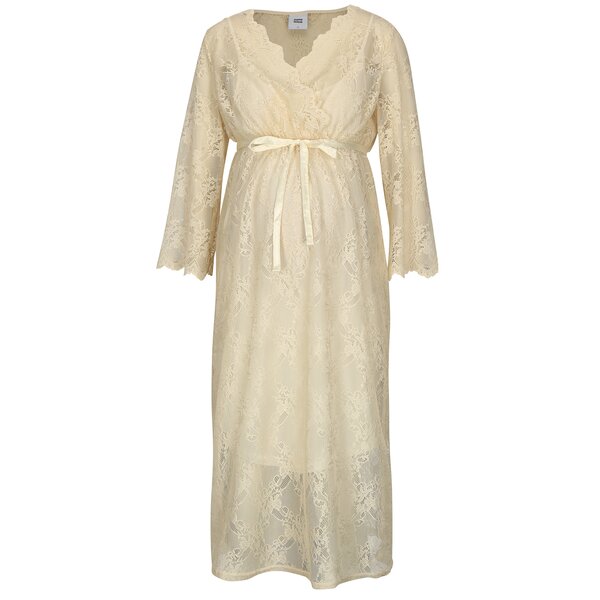 Rochie maxi crem din dantela pentru femei insarcinate - Mama.licious Hill