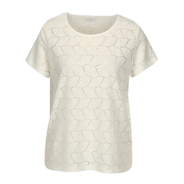 Bluza alba din plasa cu perforatii Jacqueline de Yong Tag