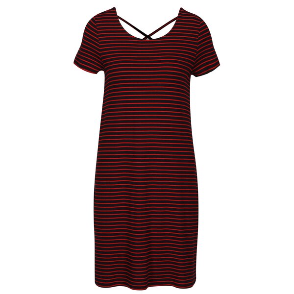 Rochie cu dungi si snur incrucisat la spate ONLY Bera