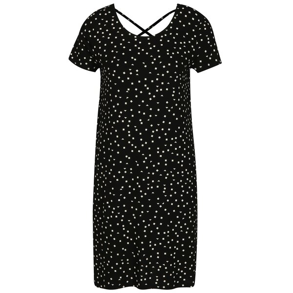 Rochie neagra cu snur incrucisat la spate ONLY Bera