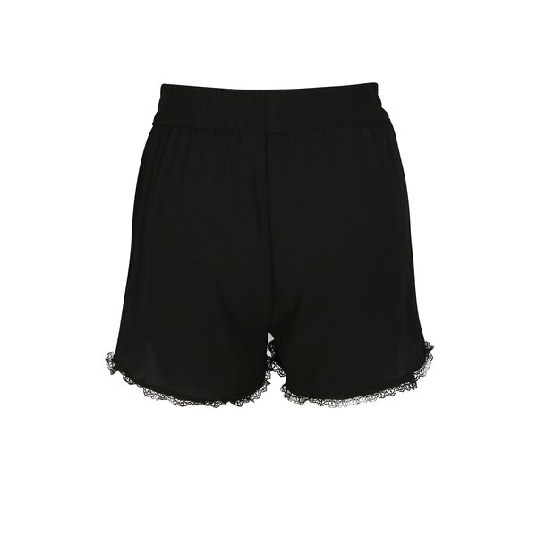 Pantaloni scurti negri cu margine brodata VERO MODA Sasha