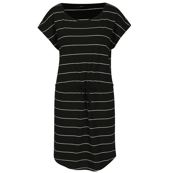Rochie neagra cu alb cu snur in talie ONLY May