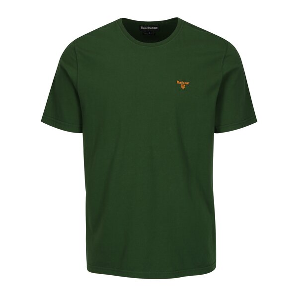 Tricou tailored fit verde cu logo brodat - Barbour Sports Tee