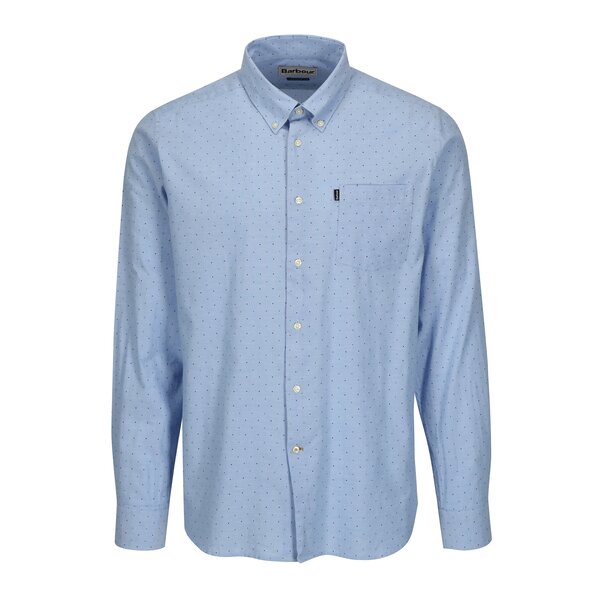 Camasa tailored fit bleu cu print buline - Barbour Owen