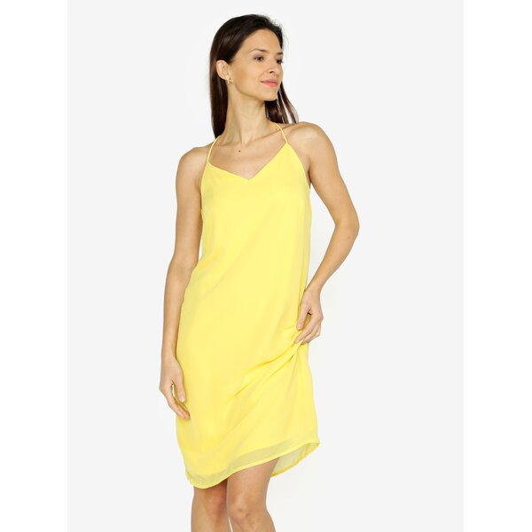 Rochie galbena cu bretele incrucisate VERO MODA Diana