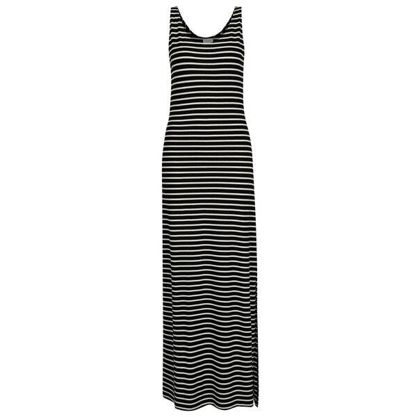 Rochie maxi cu dungi si slit - VILA Deana