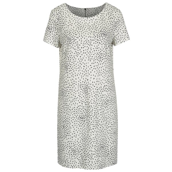 Rochie dreapta crem cu print discret - VILA Tinny