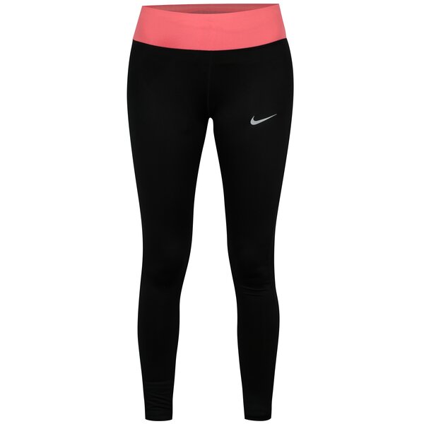 Colanti sport negru&roz cu buzunar pentru femei Nike PWR ESSNTL TGHT