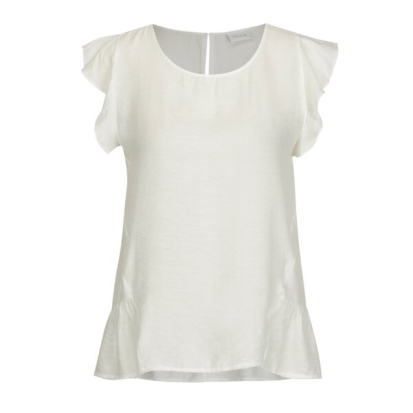 Bluza alba cu volane pe maneci - VILA Ranny