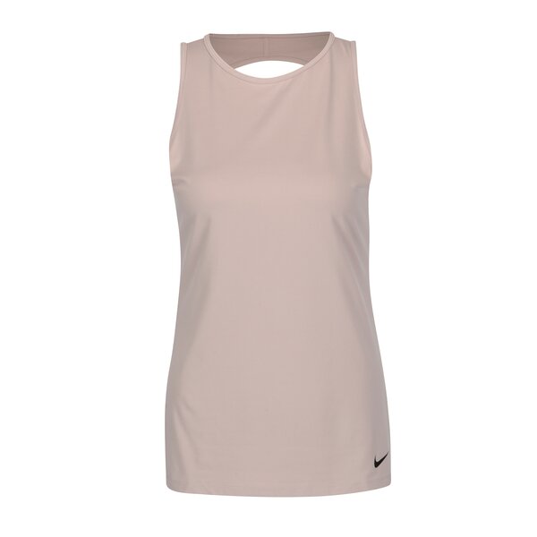 Top sport roz cu decupaj pe spate si logo pentru femei - Nike Dry Tank