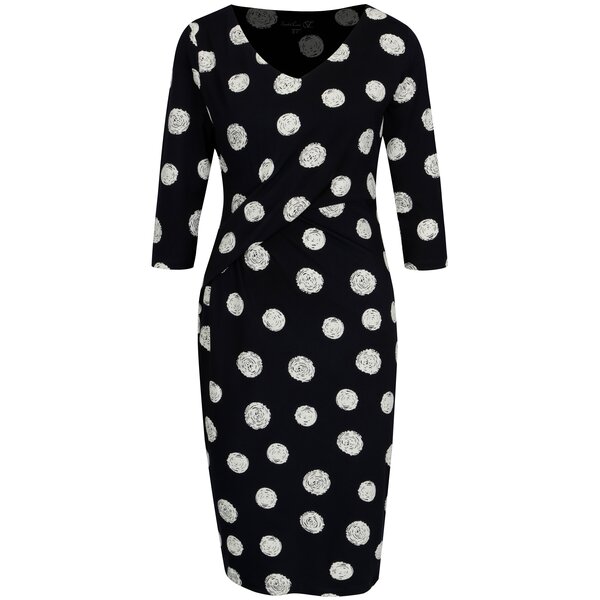Rochie bleumarin cu buline Smashed Lemon