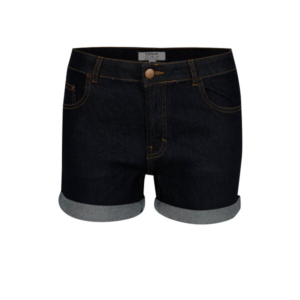 Pantaloni scurti din denim albastri cu talie clasica Dorothy Perkins