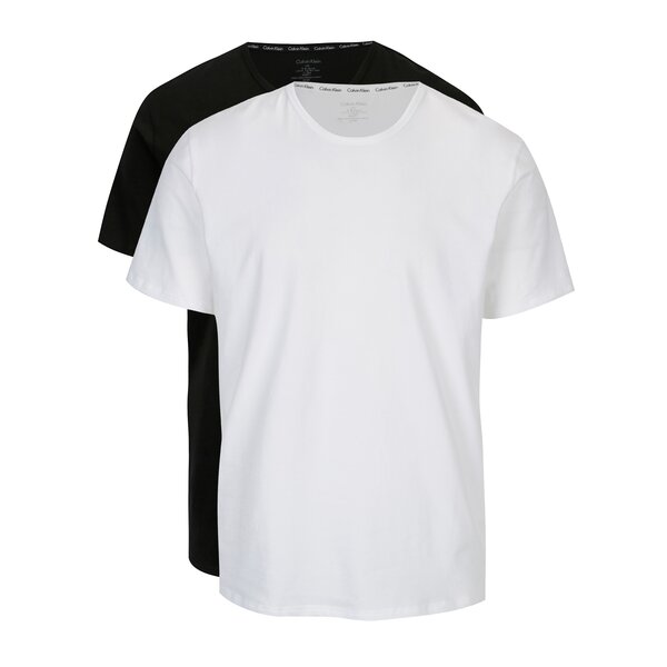 Set alb&negru de doua tricouri modern fit - Calvin Klein