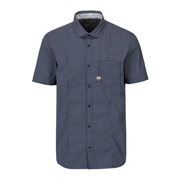 Camasa slim fit albastra cu print pentru barbati - s.Oliver