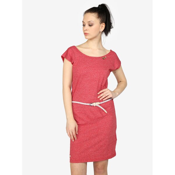 Rochie rosu melanj cu bretele incrucisate la spate - Ragwear Sofia