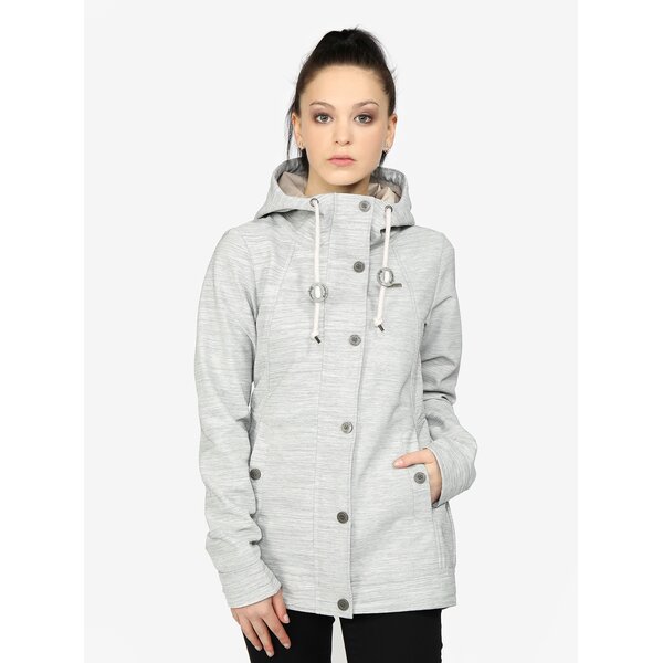 Jacheta subtire gri deschis cu gluga ajustabila - Ragwear