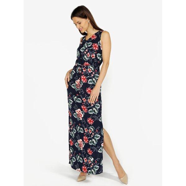 Rochie bleumarin cu print floral - VERO MODA Simply