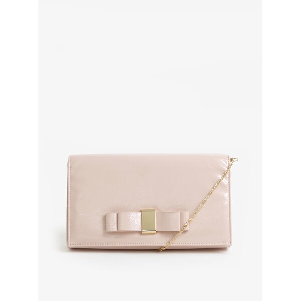 Geanta plic roz cu funda si bareta tip lant - Dorothy Perkins