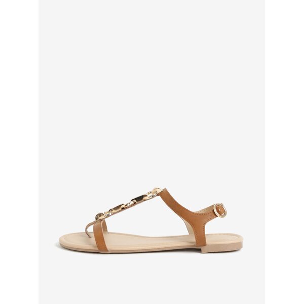 Sandale maro cu detalii metalice - Dorothy Perkins