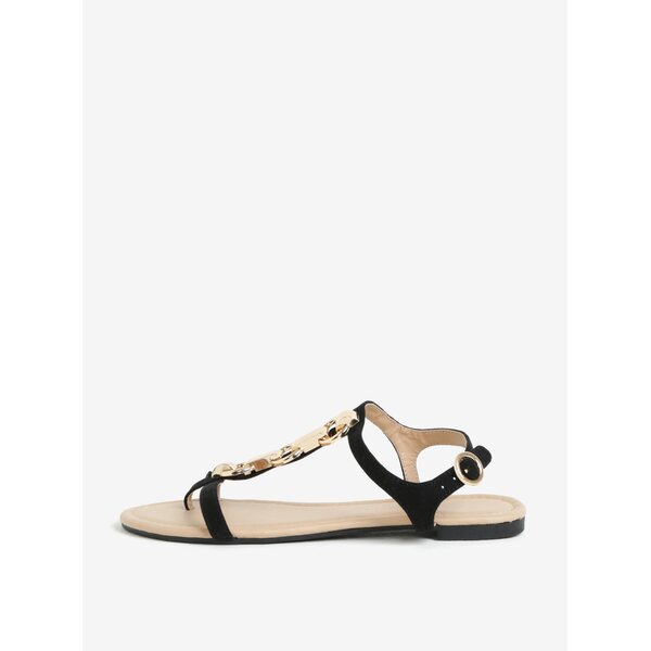Sandale negre cu detalii metalice decorative - Dorothy Perkins