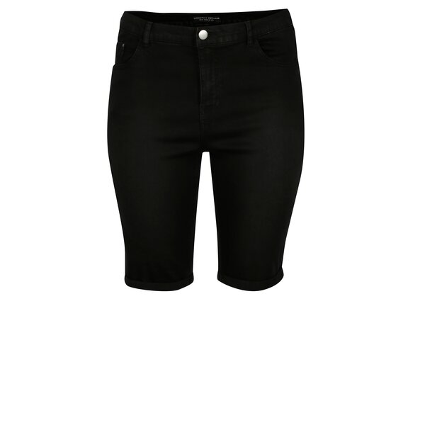 Pantaloni scurti negri din denim - Dorothy Perkins Curve
