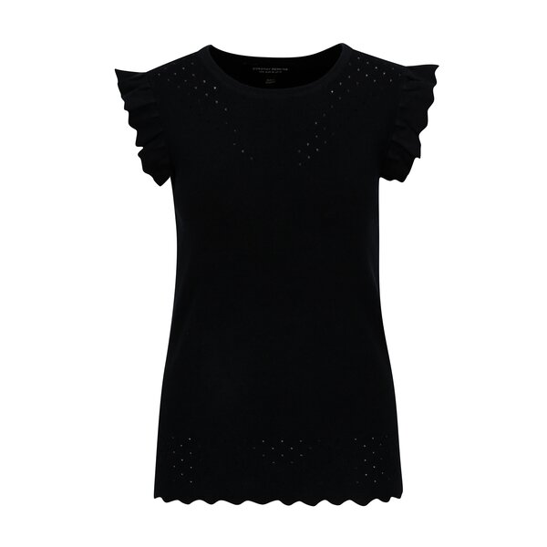 Bluza bluemarin tricotata cu terminatie ondulata - Dorothy Perkins