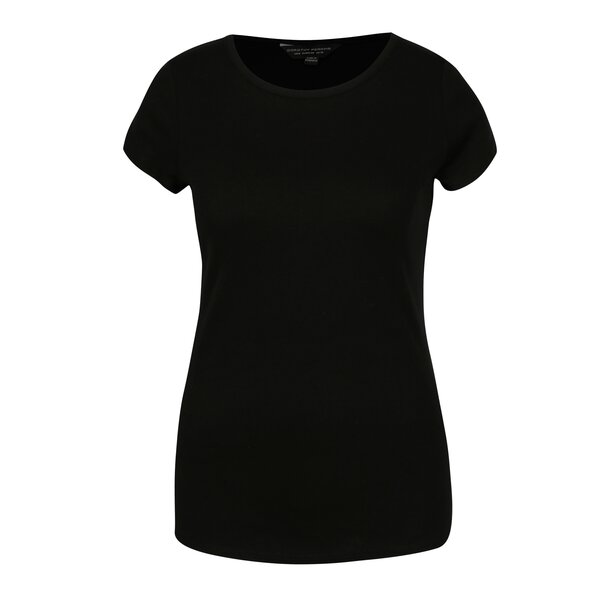 Tricou basic negru din bumbac - Dorothy Perkins
