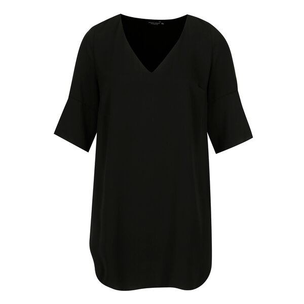 Rochie neagra cu detaliu metalic pe maneci Dorothy Perkins Curve