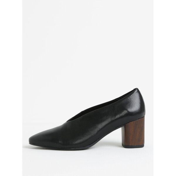 Pantofi negri retro din piele naturala - Vagabond Eve
