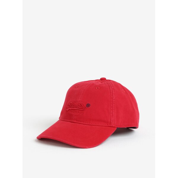 Sapca rosie cu broderie pentru barbati Superdry