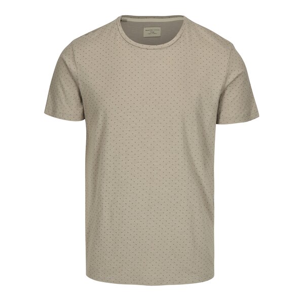 Tricou gri din bumbac organic cu print discret - Selected Homme Kris
