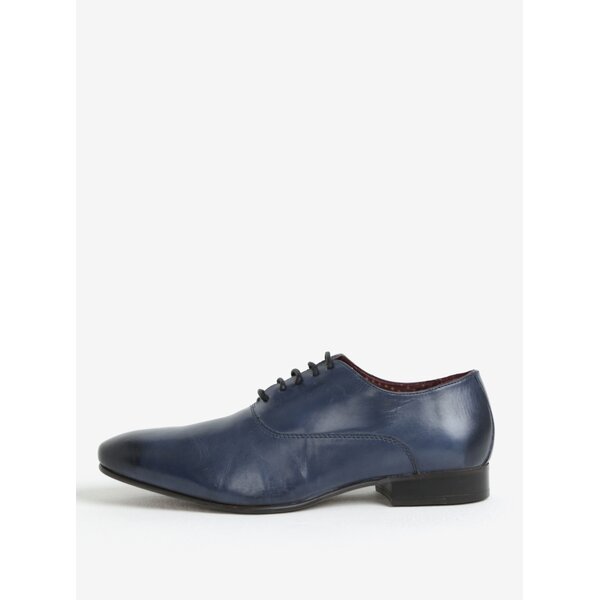 Pantofi bleumarin din piele naturala pentru barbati - London Brogues Denley