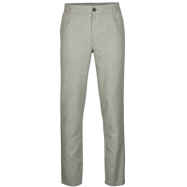 Pantaloni din bumbac gri deschis cu model discret - Selected Homme Duke