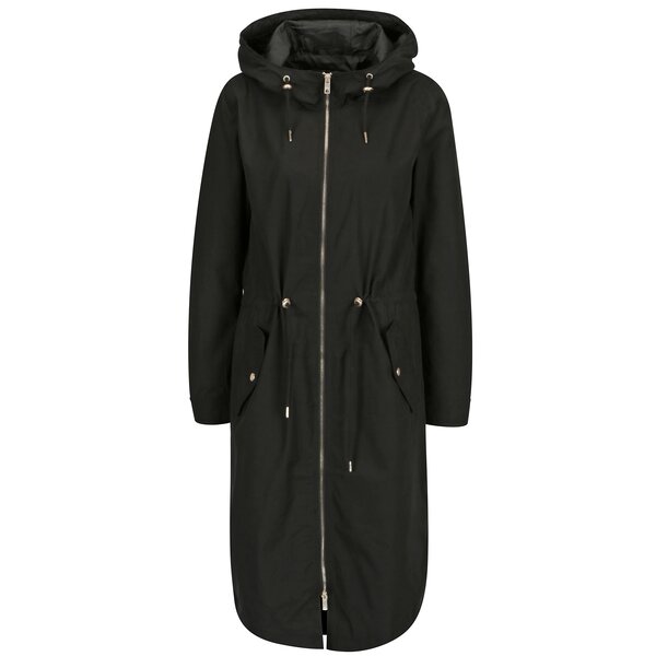 Jacheta parka neagra cu gluga ONLY Hazel