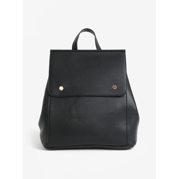 Rucsac elegant negru cu detalii metalice Pieces Unnel