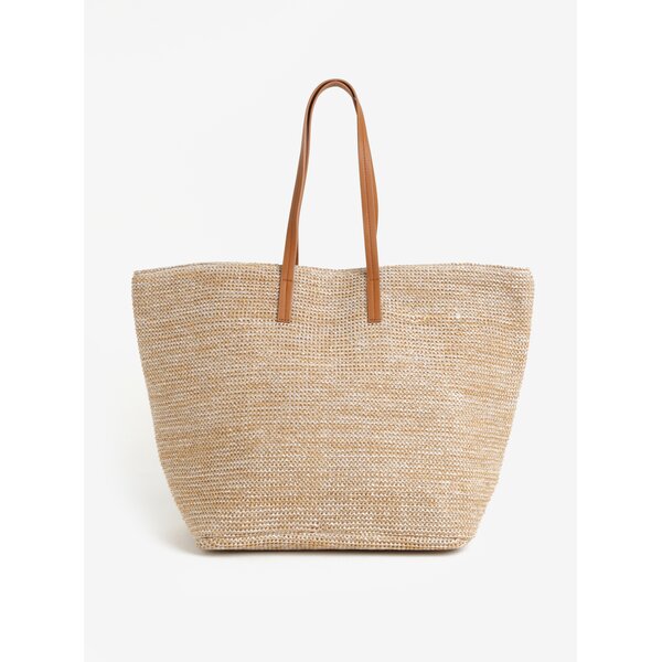 Geanta shopper maro deschis Pieces Lana