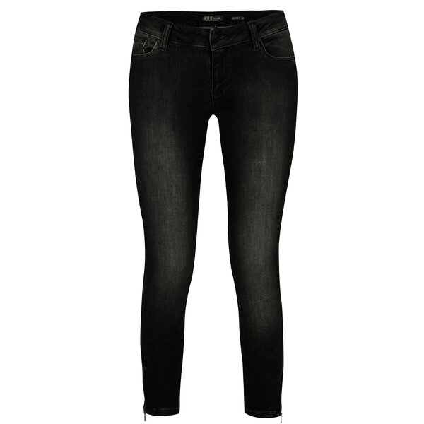 Blugi gri inchis skinny pentru femei - Cars Koblenka