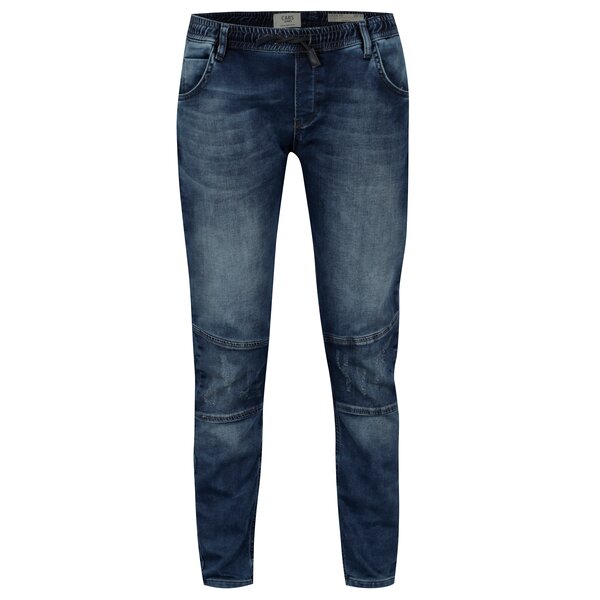 Blugi bleumarin loose fit pentru femei - Cars Joggy